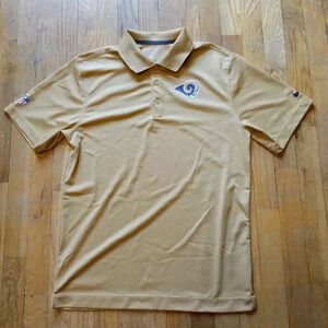 Nike On Field St.Louis Rams NFL Men's Polo Small LA Rams